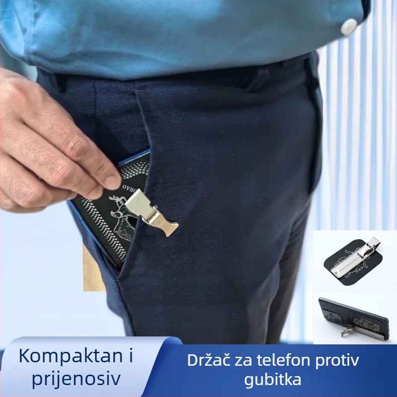 Doubao magnetski držač za telefon s magnetskom kopčom — nehrđajući čelik, prilagodljiv, kreativan dizajn