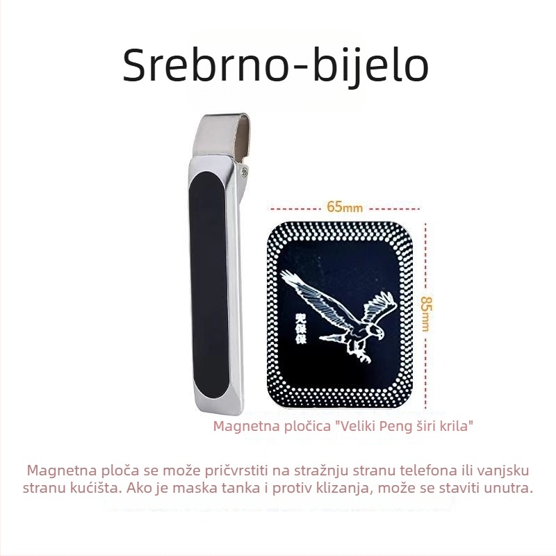 Doubao magnetski držač za telefon s magnetskom kopčom — nehrđajući čelik, prilagodljiv, kreativan dizajn