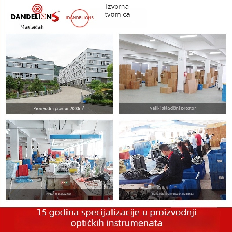 Ručna lupa za procjenu nakita, 20x HD povećanje, 4 LED rasvjete, dvostruka leća