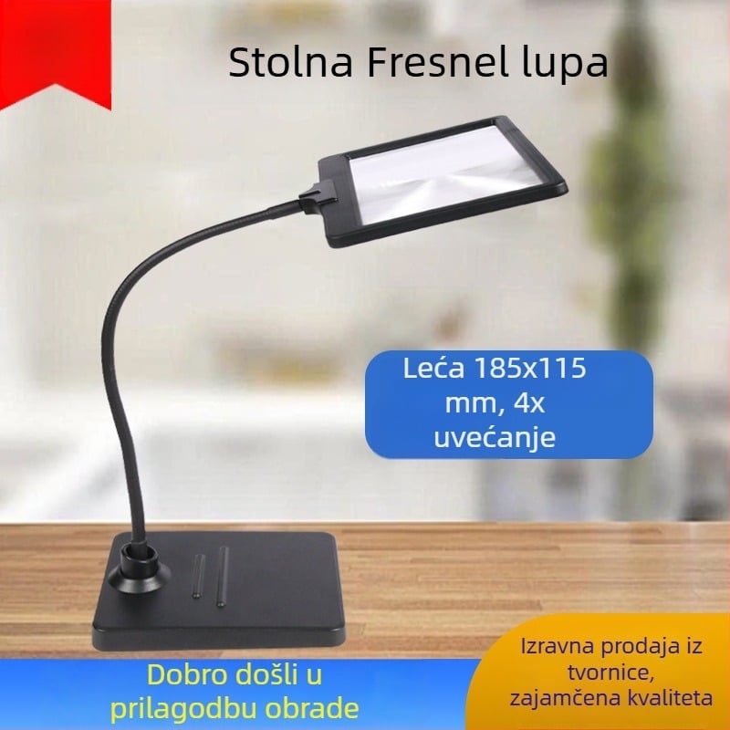 Držač za telefon i povećalo, Fresnelovo povećalo za stolno korištenje s odvojivom ručnom lupom, višefunkcionalno, model F8910T