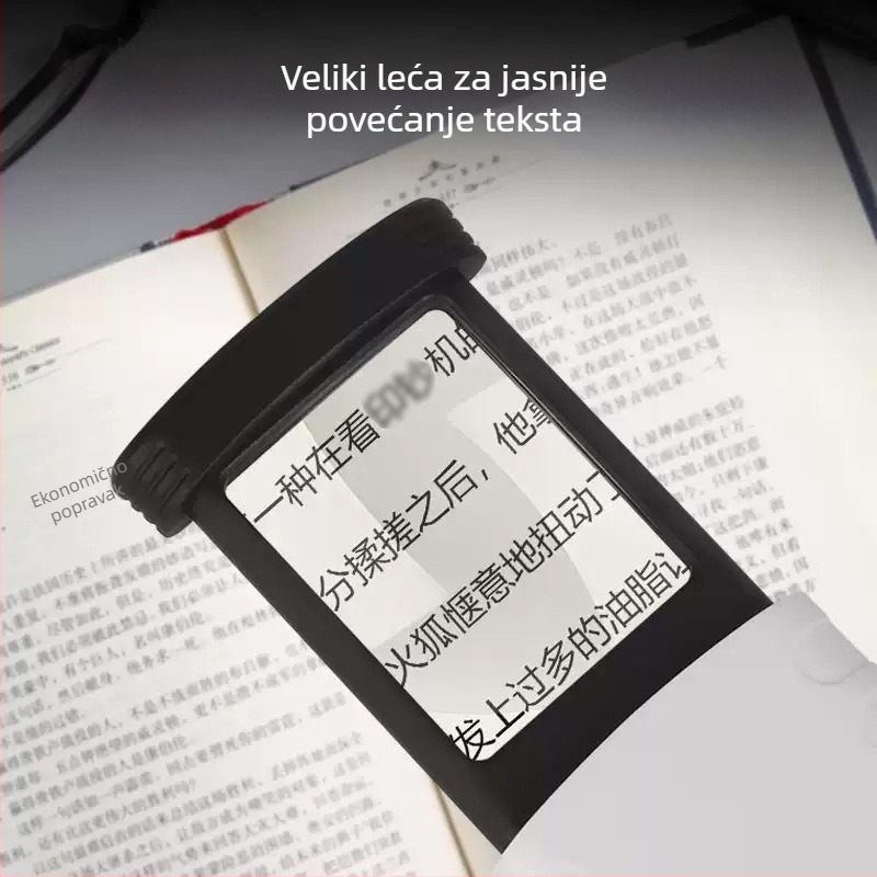 Lupa za čitanje s LED svjetlom, ručna, izvlačiva prijenosna konstrukcija (Nije uvezeno; Druga tržišta; Dozvoljene privatne marke)