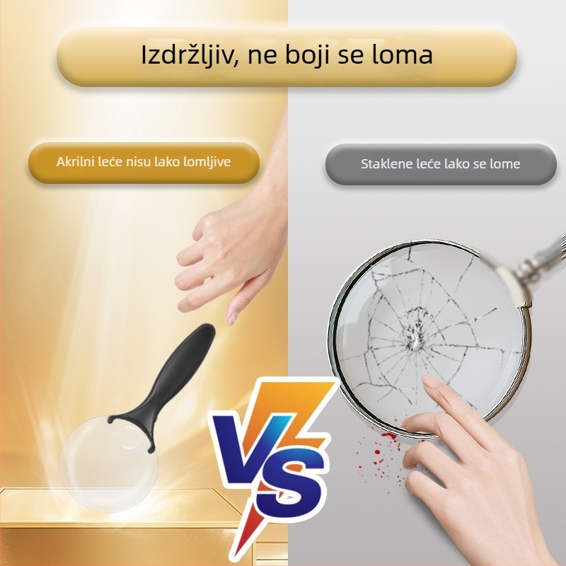 Lupa za čitanje sa svjetlom, HD leća, visoko povećanje, Guanyida Lux serija