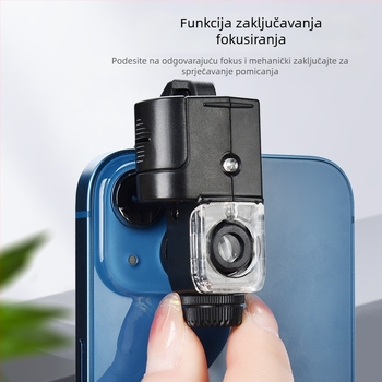 Lupa s ugrađenim svjetlom, 100x povećanje, prijenosna za identifikaciju u pokretu