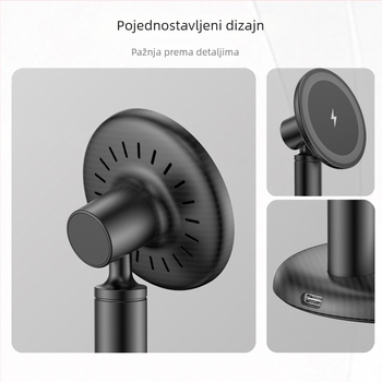 Stolni držač za telefon s magnetskim bežičnim punjenjem, PD 15W, 9V1.67A, model KCV26