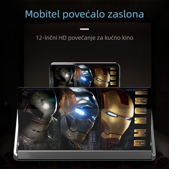 Držač za povećivač zaslona telefona, Model F12, Opća kompatibilnost, Desktop upotreba, Materijal ABS, Podrška prilagodbi