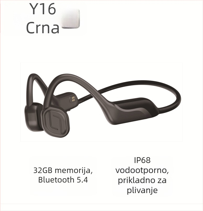 Bluetooth bežične slušalice s koštanom vodljivosti (Bluetooth 5.4 • IP68 vodootporne • domet 15 m • trajanje baterije > 8 h • podržavaju istodobnu vezu s dva uređaja)