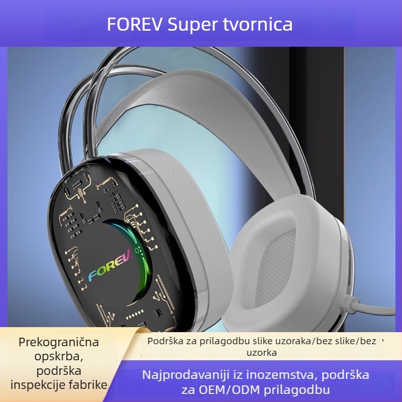 FOREV FV-G92 USB žične gaming slušalice, 7.1-kanalni, na glavi, s mikrofonom