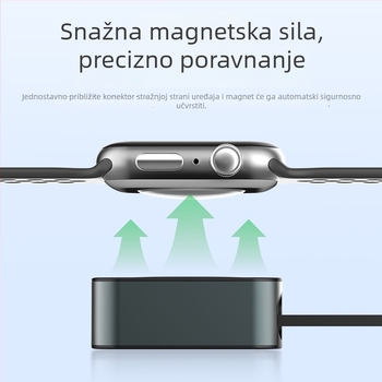 Dianyi magnetski kabel za brzo punjenje Apple Watch s teleskopskim kabelom – PD, 2A, 60W