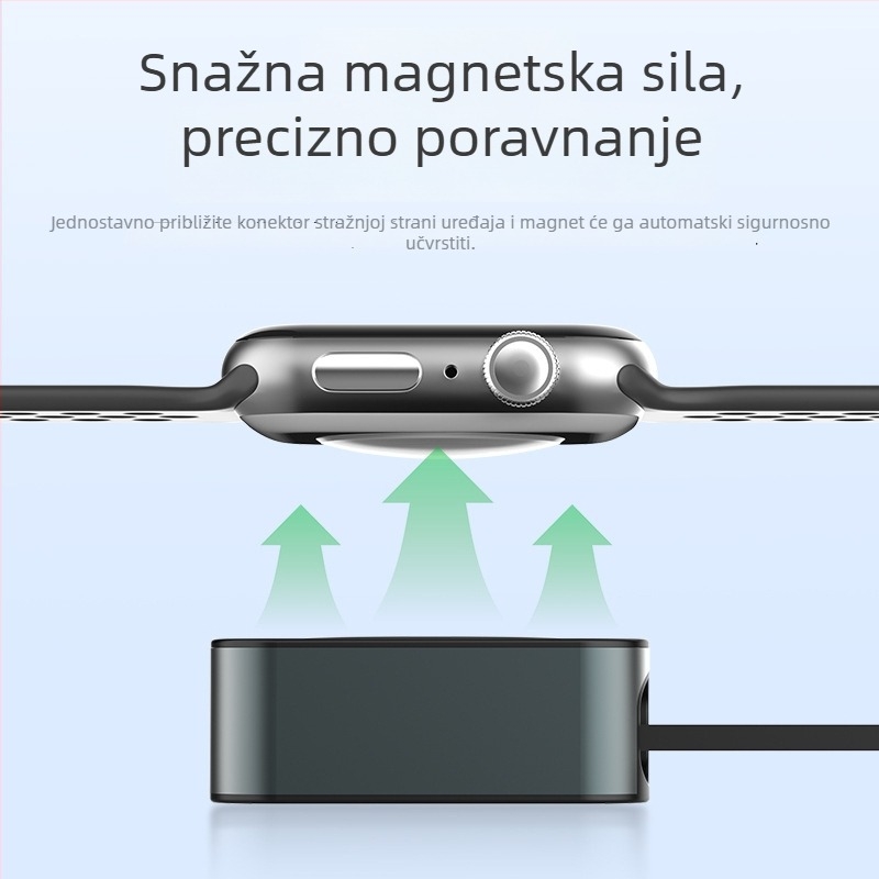 Dianyi magnetski kabel za brzo punjenje Apple Watch s teleskopskim kabelom – PD, 2A, 60W