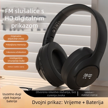 Bluetooth slušalice s trakom za glavu, stereo zvuk, Bluetooth 5.3, doseg 10 m, sportski dizajn