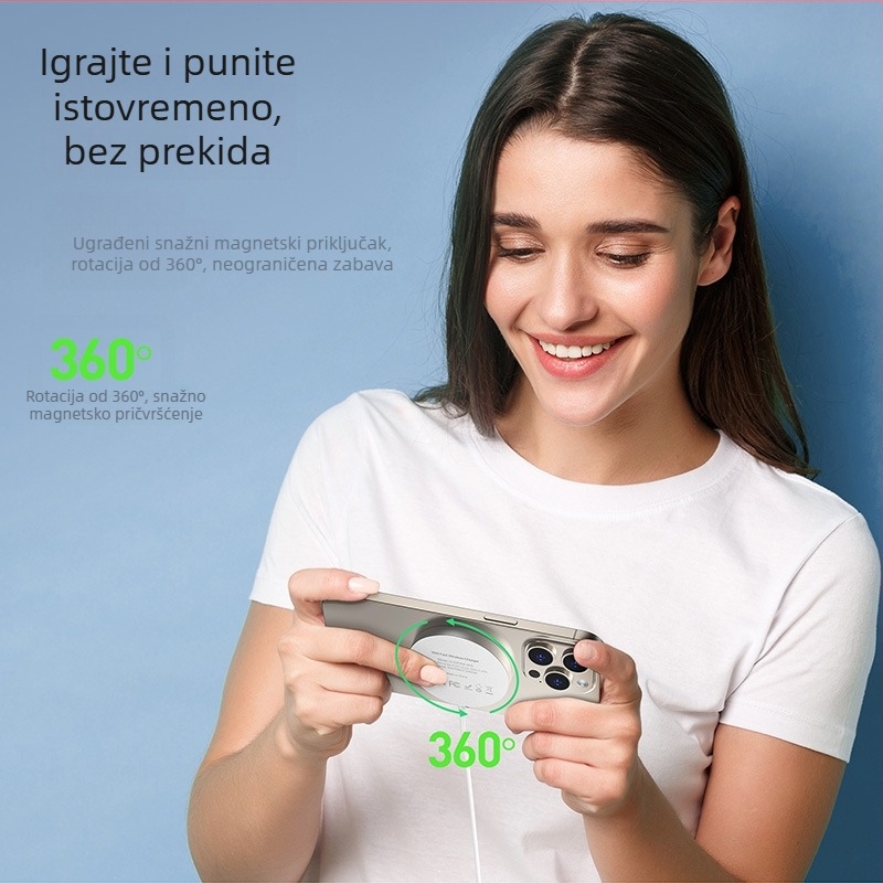 DUX DUCIS magnetski Qi2 bežični punjač 15W aluminijska legura za Apple uređaje