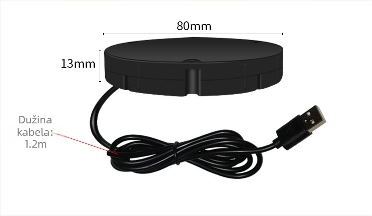 Bežični punjač skriven u drvenoj ploči stola, 10W QC3.0