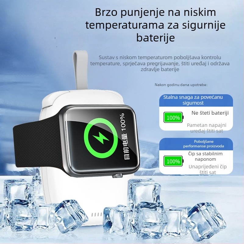 Apple Watch magnetski bežični punjač Power Bank 5000mAh, 12W, QC2.0, 5V Direktno punjenje