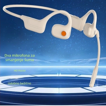 Bežična Bluetooth slušalica za poslovne pozive sa značajnim smanjenjem buke, nosiva na glavi, bilateralni stereo zvuk, Bluetooth 5.0, rad baterije preko 8 sati