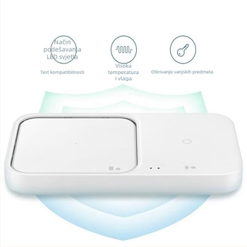 EP-P5400 Bežični nosač za punjenje s ventilatorom — 15W brzo punjenje, Qi protokol, izlaz 2A, za Samsung