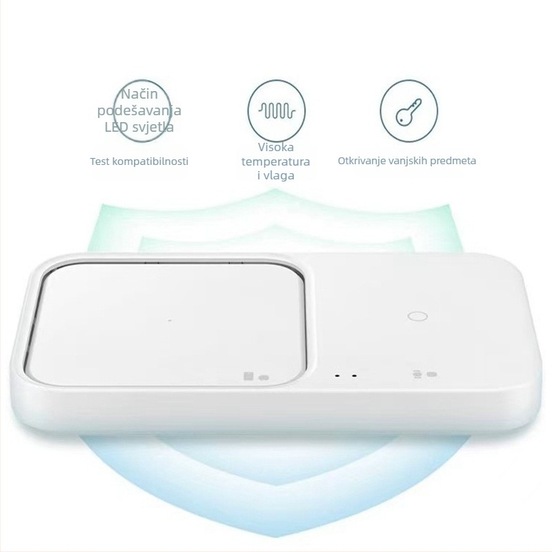 EP-P5400 Bežični nosač za punjenje s ventilatorom — 15W brzo punjenje, Qi protokol, izlaz 2A, za Samsung