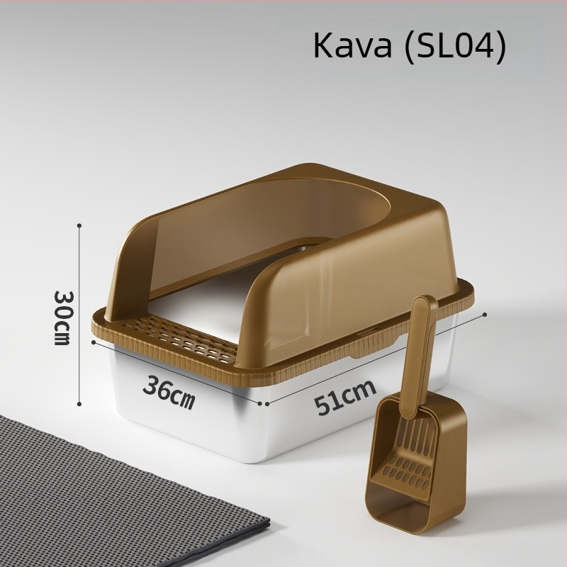 Kutija za mačji pijesak - metal + plast, lako za čišćenje, široka i debela konstrukcija, otporna na propuštanje, veliki otvoreni prostor
