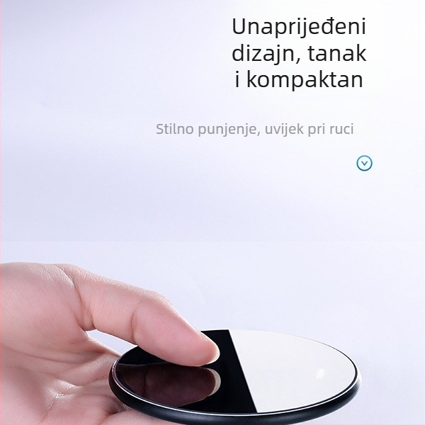 Sang Miao stolni bežični punjač 15W s magnetskim punjenjem, QC2.0, izlaz 9V/1.2A za Android i iPhone