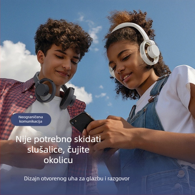 RH6200 Bežične slušalice za glavu, otvoreni dizajn, Bluetooth 5.3, domet 15 m, trajanje baterije 8+ sati, stereo