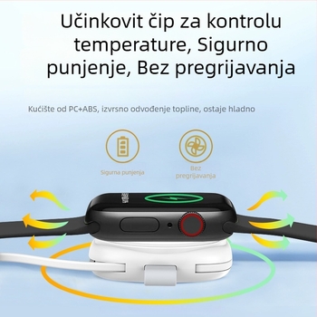 Apple Watch 345678 generacije magnetski bežični punjač USB-C, PD, sklopni dizajn, magnetsko punjenje, do 5W