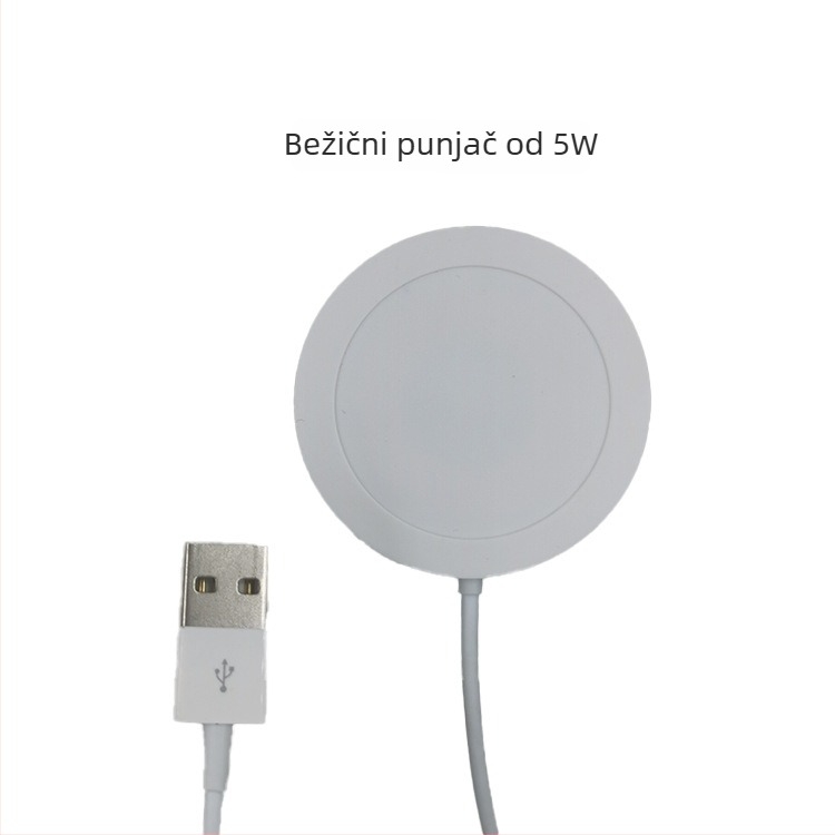 Bežični stolni punjač 5W QS-YTD105 s USB, indikator, prilagodljiv logo