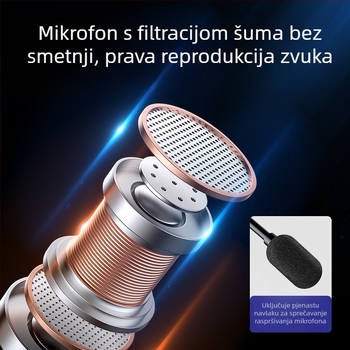 Žični slušalice s mikrofonom SH10 za komunikacijsku opremu, na glavi, 3,5 mm utor (Frekvencija: 100–10000 Hz; Impedancija: 32 Ω; Duljina kabla: 2 m)