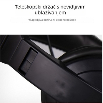 Žične slušalice s mikrofonom za PC – 3,5 mm priključak, 32 Ω impedancija, frekvencijski raspon 38–40 Hz, kabel 1,5 m