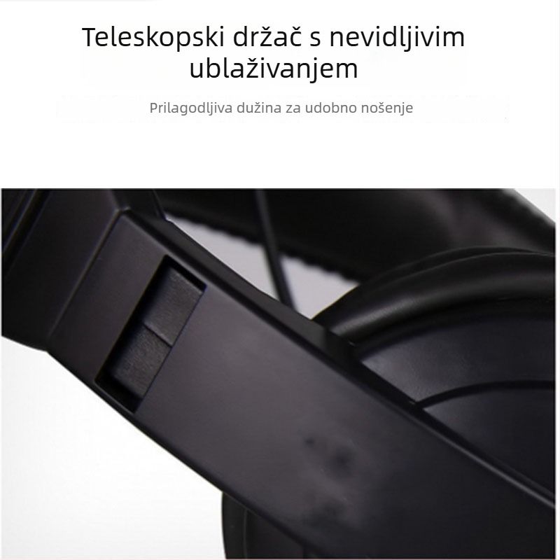 Žične slušalice s mikrofonom za PC – 3,5 mm priključak, 32 Ω impedancija, frekvencijski raspon 38–40 Hz, kabel 1,5 m