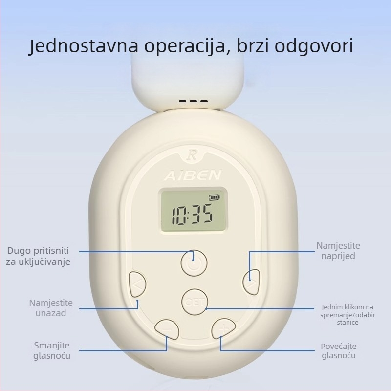 C-200S slušalice s četiri razine slušanja – sklopive, s naglavnim dizajnom, žičane (3,5 mm/ USB), 20–20000 Hz