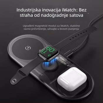 Tri u jednom bežični punjač WX03XY-C40 s PD, 15W, univerzalni punjač za telefon i sat