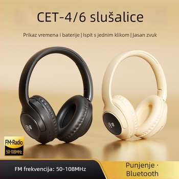 Bežične slušalice za englesko slušanje Cet-4/6, 40 mm drivere, 32 Ω, 20–20000 Hz, 98 dB, bez mikrofona