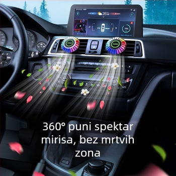 Unutarnje ambijentalno svjetlo za automobil s RGB, aromaterapijom, glasovno upravljanim ritmom glazbe, USB napajana spiralna lampica