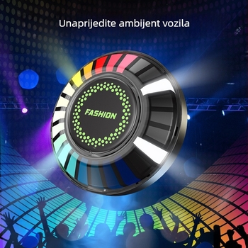 Unutarnje ambijentalno svjetlo za automobil s RGB, aromaterapijom, glasovno upravljanim ritmom glazbe, USB napajana spiralna lampica