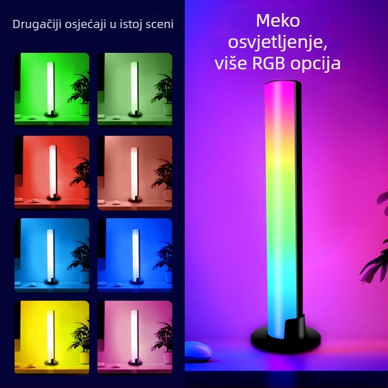RGB LED ambijentalno svjetlo sa zvukovno aktivacijom za gaming stol