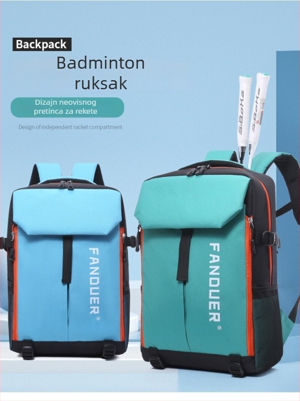 Nova višenamjenska torba za badminton s proširivim velikim kapacitetom, sportska i trening torba, mogućnost tiskanja logotipa