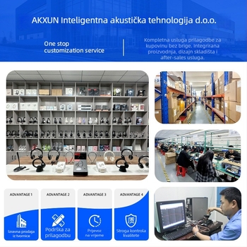 Aicosun Bluetooth clip za uho slušalica, verzija 5.3, domet 10 m, trajanje baterije 4–8 h, bilateralni stereo zvuk, na glavi