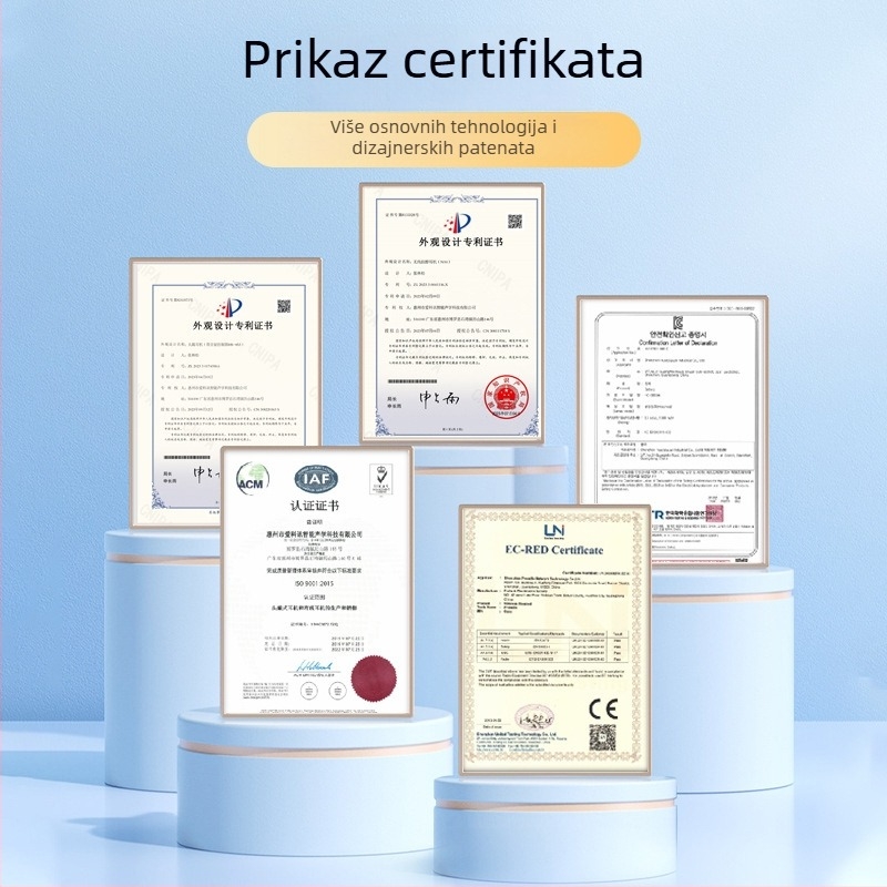 Aicosun Bluetooth clip za uho slušalica, verzija 5.3, domet 10 m, trajanje baterije 4–8 h, bilateralni stereo zvuk, na glavi