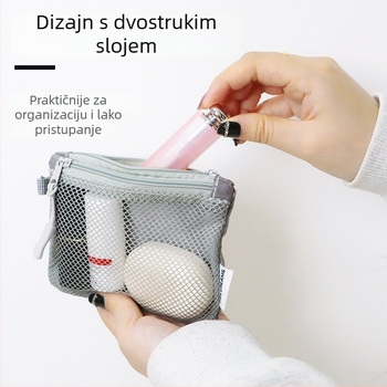 Kozmetička torbica - ručni stil, poliester materijal, višenamjenska, za pohranu kozmetike u spavaćoj sobi i kupaonici