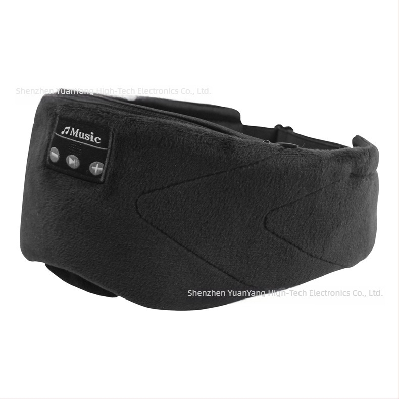 Bluetooth maska za spavanje s glazbom — ugrađeni 24 bijela šuma, 35 sati reproducije, Bluetooth 5.2, domet 20 m, na glavi, poliester