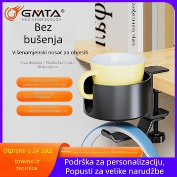 GM-RZ425 Pribor za slušalice — Stolni rotirajući držač za slušalice s držačem za čašu (OEM)