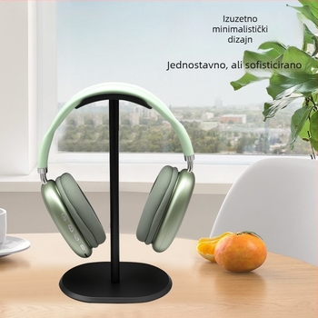 Držač slušalica od aluminijske legure – stolna uporaba, kompatibilan sa sluŠalicama, težina 170 g