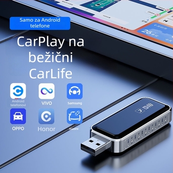 CarPlay bežični CarLife adapter za Android automobile – Model U7, dvostruki jezgreni CPU, 1GB RAM, USB sučelje, Android Car verzija 5.0+