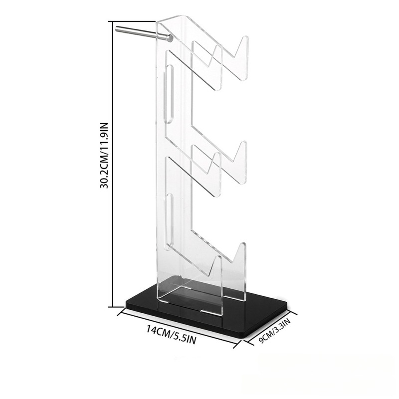 Stalak za prikaz upravljača i slušalica – akrilni, skladištenje i izlaganje, 322 g, višestruka kompatibilnost (PS5/PS4/PS3/PS2/Switch Pro/Xbox)