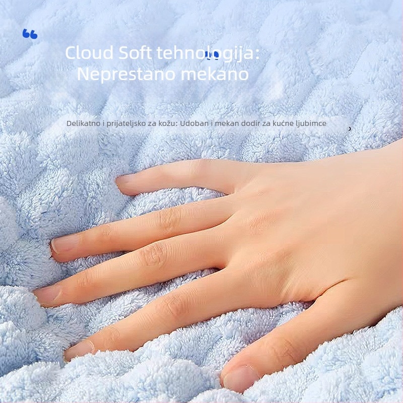 Ručnik za kupanje kućnih ljubimaca – mekan koralni fleece, izuzetno upijajući, brzo sušenje, antibakterijski i deodorirajući, mekan i bez dlačica, za pse