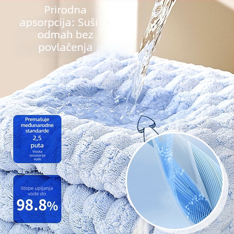 Ručnik za kupanje kućnih ljubimaca – mekan koralni fleece, izuzetno upijajući, brzo sušenje, antibakterijski i deodorirajući, mekan i bez dlačica, za pse