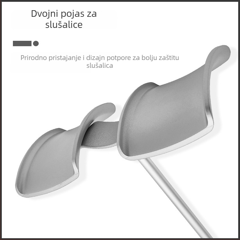 Držač slušalica za stolni radni prostor (Model Z25 • Dvostruki držač slušalica • ABS)