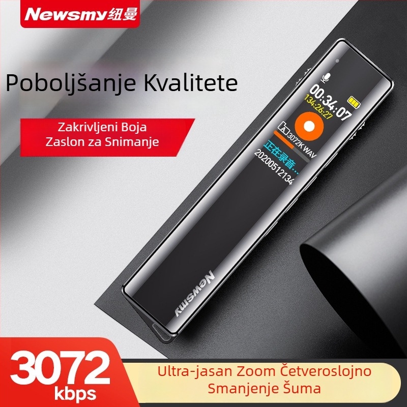 Newman V03 diktafon – WAV snimanje, 600 minuta, USB 2.0 sučelje, ugrađeni dvodirekcijski mikrofon, metalno kućište