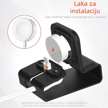 Stolni stalak od aluminijske legure, model T065, za Apple Watch i AirPods Pro — Xuntuo