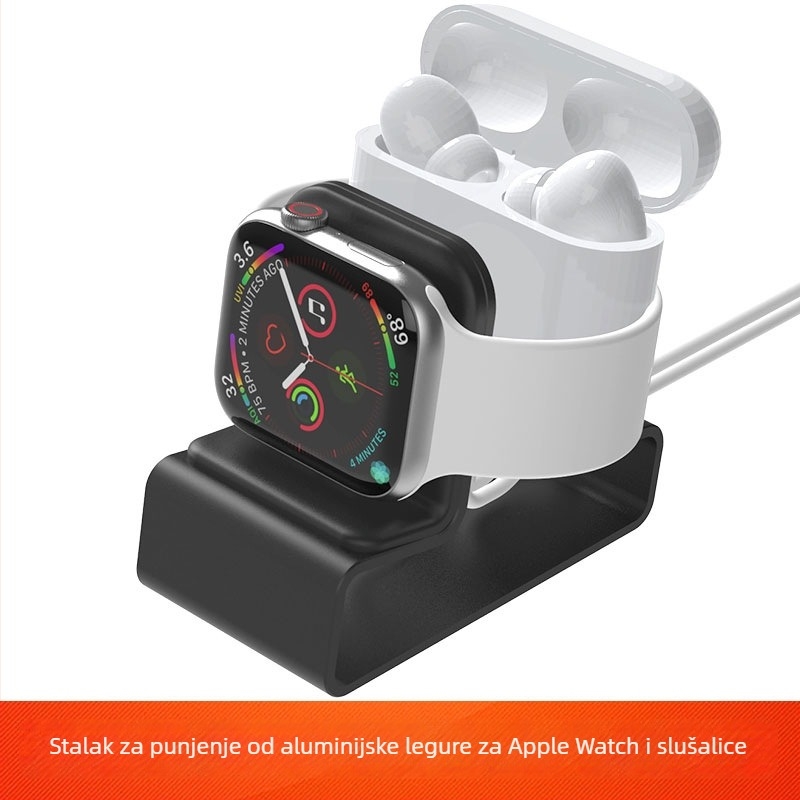 Stolni stalak od aluminijske legure, model T065, za Apple Watch i AirPods Pro — Xuntuo