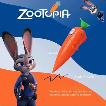 Mrkvast zapisnik — edukativna igračka, snimanje 40 s, format zapisa: Drugo, baterija AA, kućište ABS, kartica memorije nije podržana